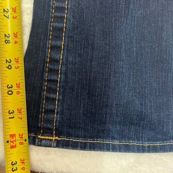 True Religion Women's Billy Jeans Size 28 Dark Wash Straight Denim Low Rise - Picture 15 of 15